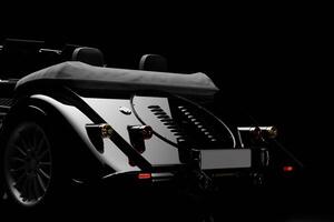 Taillight rendering with black background studio lighting photo