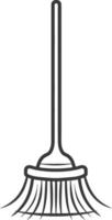 A broom on a white background vector