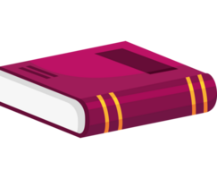 purple text book closed png