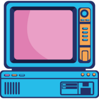 retro computer desktop device png