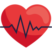 Healthy heart symbol for hospital care png