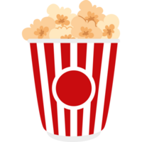 bucket with pop corn png