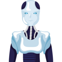 robot ai technology front view png