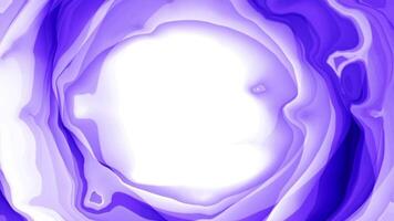 iridescent wavy circle blue abstract liquid animation with copy space in center. video