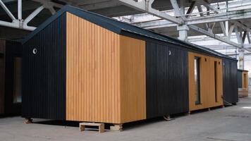 Exhibition of new mobile prefabricated modular house video