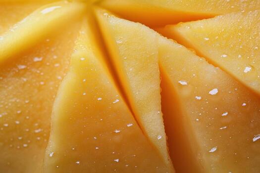 A close up of a mango photo