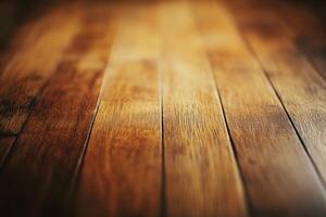 Close up of a wood floor with shallow depth of field. photo