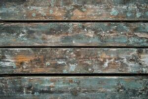 Weathered wooden planks with a rustic texture. photo