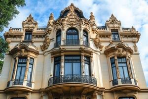 Ornate Facade of a Historic Building. photo