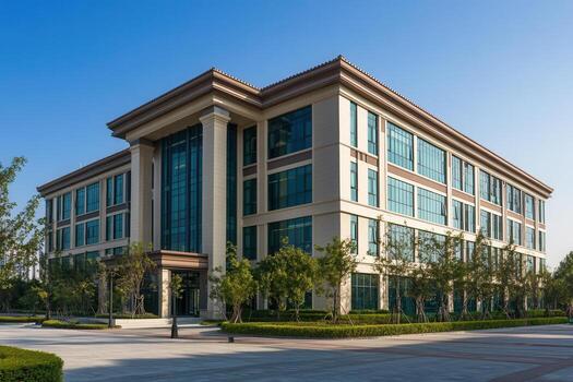 The office building in the city of shanghai photo