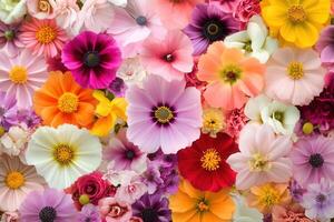Colorful flower background. photo