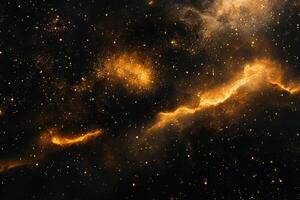 Abstract cosmic background with glowing nebula and stars. photo
