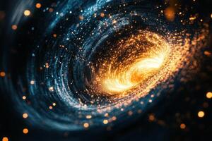 A swirling vortex of light and energy. photo