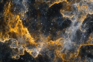 Abstract cosmic background with swirling clouds of gas and dust. photo