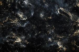 Abstract cosmic background with swirling nebula and stars. photo