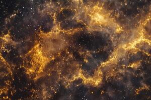 Abstract cosmic nebula with glowing gas and dust. photo