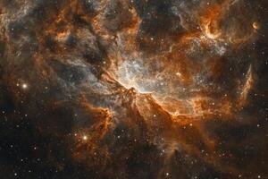 Cosmic clouds of gas and dust in the constellation of Cepheus. photo