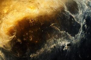Cosmic Nebula with Swirling Gas and Dust. photo