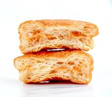puff pastry stuffed with milk cream dulce de lache photo