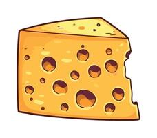 Fresh gourmet dairy slices, healthy cheese icon isolated vector