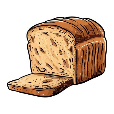 Freshly baked bread a gourmet meal symbol image