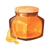 Honey jar a sweet drop of nature image vector