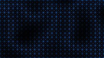 Royal blue color mesh pattern low poly design abstract shapes on black background video
