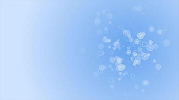 Royal blue color simple and elegant exploding multiple circular shapes geometrical background video