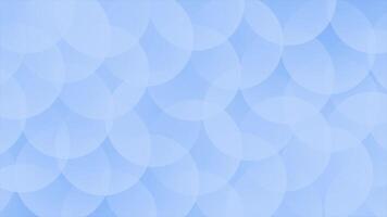 Royal blue color multiple circular shapes wiggling movement modern design loop able geometrical background video