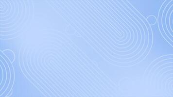 Royal blue color parallel abstract lines slowly moving circles abstract design geometrical background video