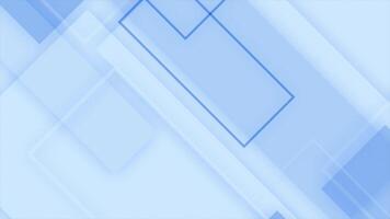 Royal blue color slowly diagonal moving rectangular shapes futuristic geometrical background video