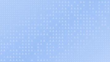 Royal blue color appearing and disappearing triangular shapes with circular dots geometrical background video