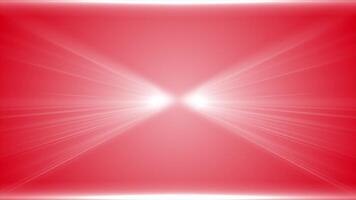Red color simple and classy optical flair light rays modern design loop able futuristic background video