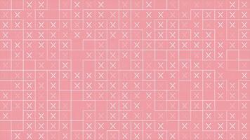 red color square box and cross pattern appearing and disappearing modern design loop able geometrical background video