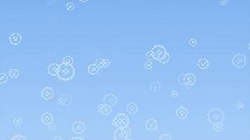 Royal blue color circular shaped element moving upward with check pattern modern design geometrical background video