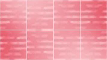Red color square box repeating multiple parallel lines moving opposite directions abstract design geometrical loop able background video