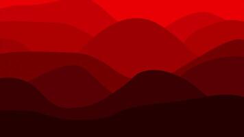 Red color multiple shades wavy pattern modern design gradient background video