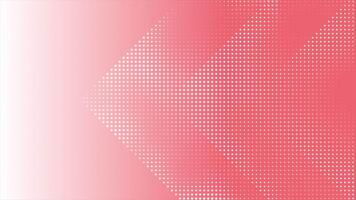 Red color circular dots halftone triangular shaped modern design geometrical background video