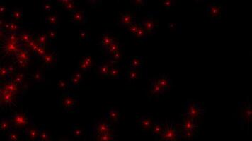 Red color slowly moving shiny glowing elements modern design futuristic background video