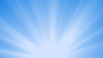 Royal blue color slowly rotating shiny optical flares light rays modern background video
