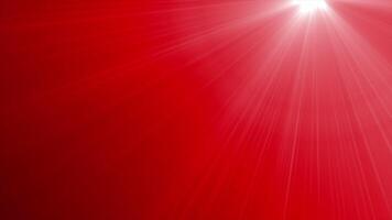 Red color simple and classy optical flair light rays modern design loop able futuristic background video