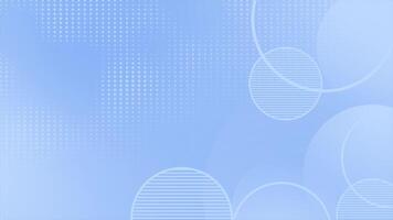 Royal blue color circular dots halftone multiple circular shapes wiggling modern geometrical loop able background video