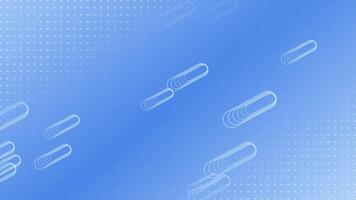 Royal blue color circular dots with slowly moving abstract elements futuristic background video