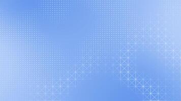 Royal blue color circular dots halftone with low poly lines and dots modern futuristic background video