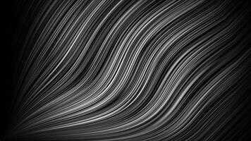 Abstract diagonally moving wavy Lines Background. Abstract Dark Lines Particles Wave on black Background video