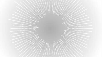White color circular equalizer music sound waves modern design background video