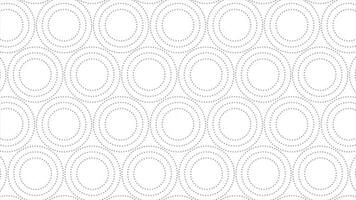 White color rotating dotted circular shapes modern design geometrical background video