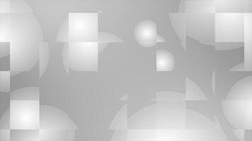White and Black color slowly moving multiple spherical shapes with check pattern abstract design loop able geometrical background video