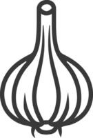 A garlic bulb on a white background vector