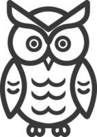 An owl icon on a white background vector